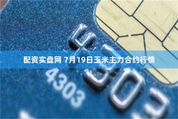 配资实盘网 7月19日玉米主力合约行情