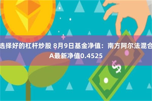 选择好的杠杆炒股 8月9日基金净值：南方阿尔法混合A最新净值0.4525