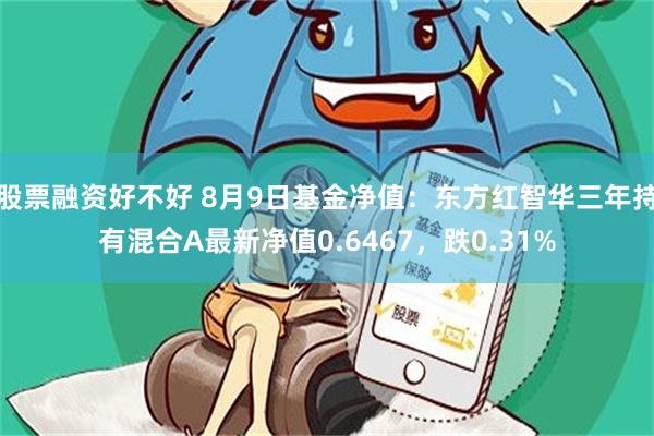 股票融资好不好 8月9日基金净值：东方红智华三年持有混合A最新净值0.6467，跌0.31%