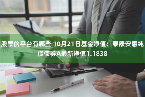 股票的平台有哪些 10月21日基金净值：泰康安惠纯债债券A最新净值1.1838